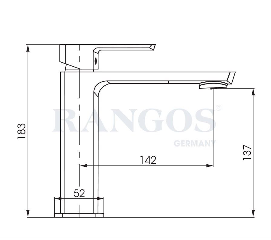 Bộ vòi lavabo gắn chậu Rangos RG-3100V1