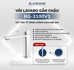Bộ vòi lavabo gắn chậu Rangos RG-3100V1