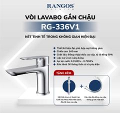 Bộ vòi lavabo gắn chậu Rangos RG-336V1