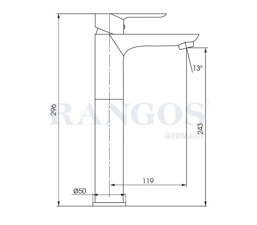 Bộ vòi lavabo gắn bàn Rangos RG-336V2