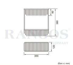 Kệ góc chữ nhật 2 tầng RANGOS RG-PK3631-2D