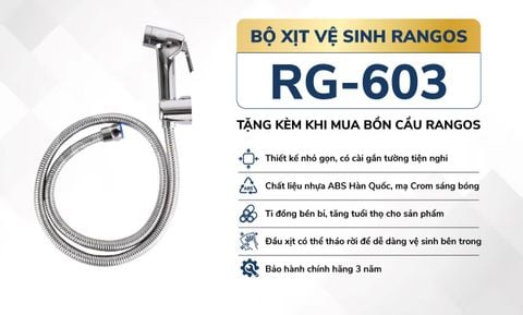 Bộ vòi xịt vệ sinh Rangos RG-603