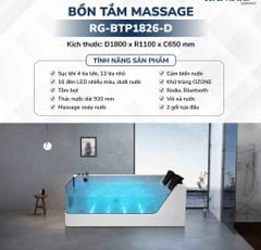 BỒN TẮM MASSAGE RG-BTP1826-D