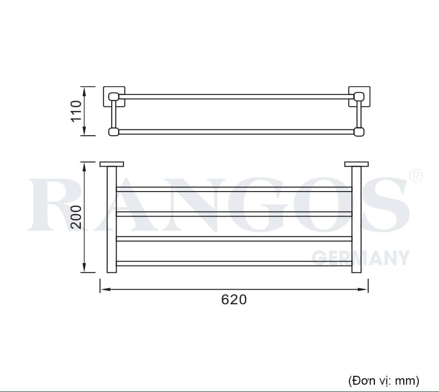 Vắt khăn giàn cao cấp RANGOS RG-PK4604