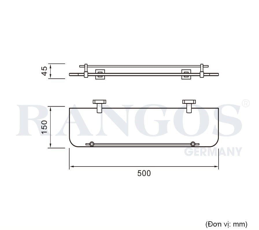Kệ gương cao cấp RANGOS RG-PK4613