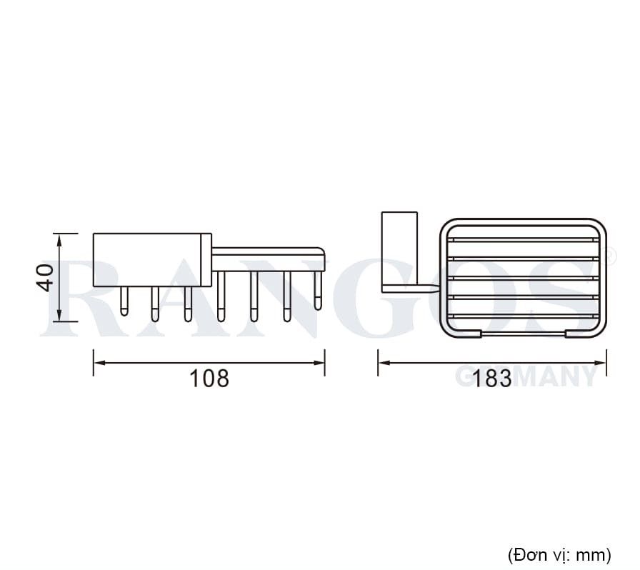Kệ xà phòng cao cấp RANGOS RG-PK4814