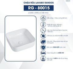 Chậu rửa lavabo đặt bàn Rangos RG-80015