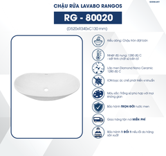 Chậu rửa lavabo đặt bàn RG-80020
