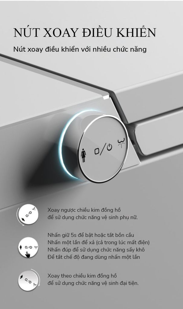 Bồn cầu thông minh bán tự động RG-AW8001