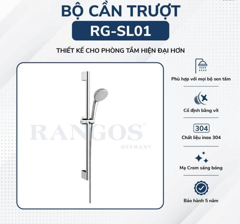 Bộ cần trượt kèm vòi hoa sen RG-SL01