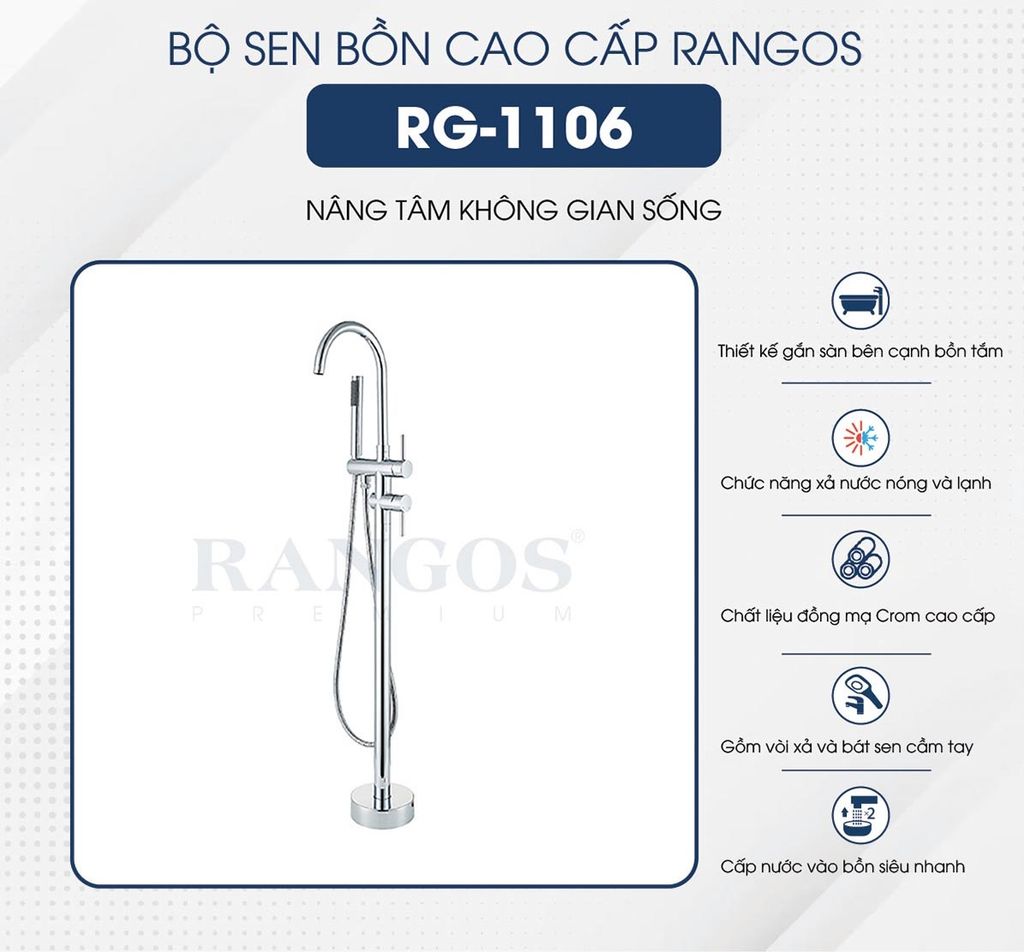 Sen bồn tắm cao cấp Rangos RG-1106
