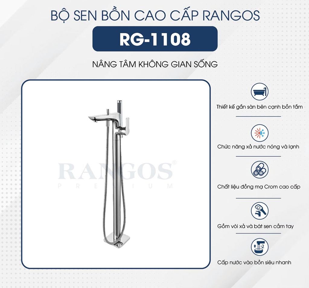 Sen bồn tắm cao cấp Rangos RG-1108