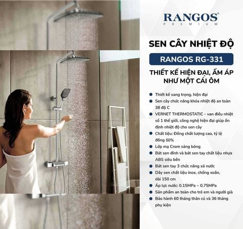 Bộ sen cây nhiệt độ cao cấp Rangos RG-331