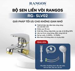 Bộ vòi lavabo liền sen Rangos RG-SLV02