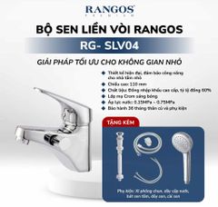 Bộ vòi lavabo liền sen Rangos RG-SLV04