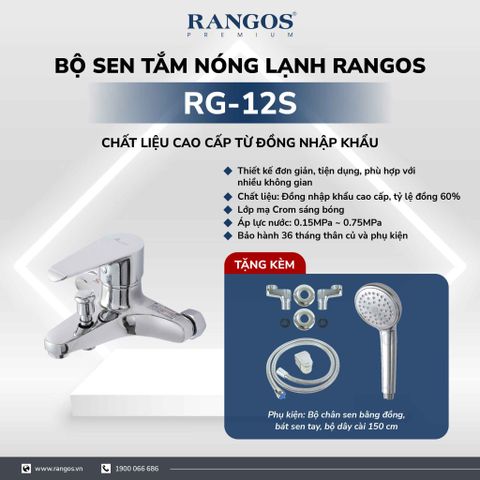 Bộ sen tắm nóng lạnh Rangos RG-12S