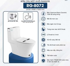 Bồn cầu một khối Rangos RG-8072