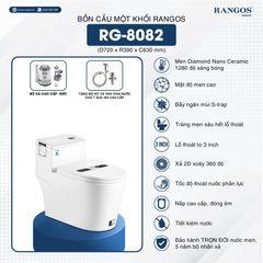 Bồn cầu một khối Rangos RG-8082