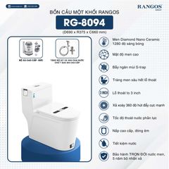 Bồn cầu một khối Rangos RG-8094