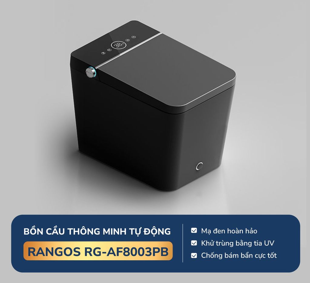 Bồn cầu thông minh tự động Rangos RG-AF8003PB