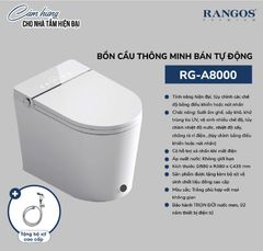 Bồn cầu thông minh bán tự động Rangos RG-A8000