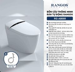 Bồn cầu thông minh bán tự động Rangos RG-A8009