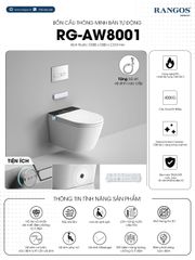 Bồn cầu thông minh bán tự động RG-AW8001