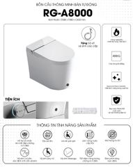 Bồn cầu thông minh bán tự động Rangos RG-A8000