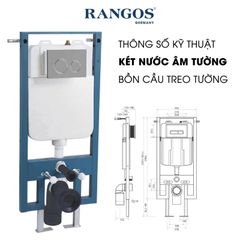 Bồn cầu treo tường cao cấp Rangos RG-S8803W