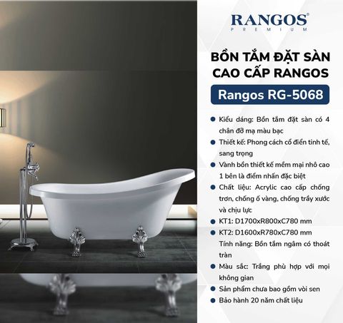 Bồn tắm đặt sàn cao cấp RG-5068