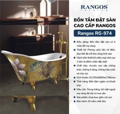 Bồn tắm đặt sàn cao cấp RG-974