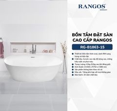 BỒN TẮM ĐẶT SÀN CAO CẤP RANGOS RG-B1863-15