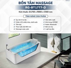BỒN TẮM MASSAGE RG-BT1777-D