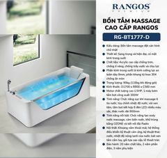 BỒN TẮM MASSAGE RG-BT1777-D