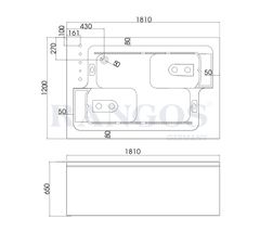 BỒN TẮM MASSAGE CAO CẤP RG-BT1812