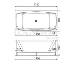 BỒN TẮM MASSAGE CAO CẤP RG-BT1822