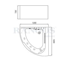 BỒN TẮM MASSAGE CAO CẤP RG-BT3012