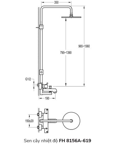 Sen cây nhiệt độ FH 8156A-619