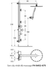 Sen cây nhiệt độ massage FH 8452-675
