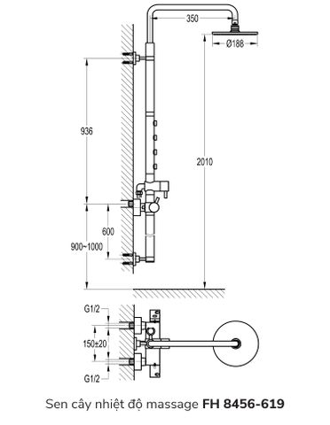 Sen cây nhiệt độ massage FH 8456-619