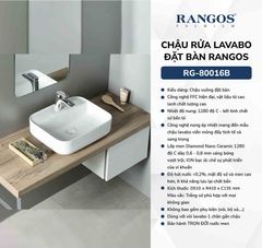 Chậu rửa lavabo đặt bàn Rangos RG-80016B