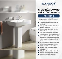Chậu rửa lavabo chân dài Rangos RG-6007-3