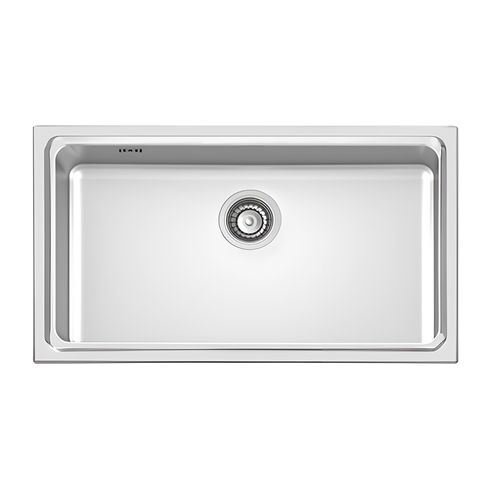 Chậu rửa bát HANDMADE 1 hố lớn âm bàn có giật cấp RGS-7843A-GC