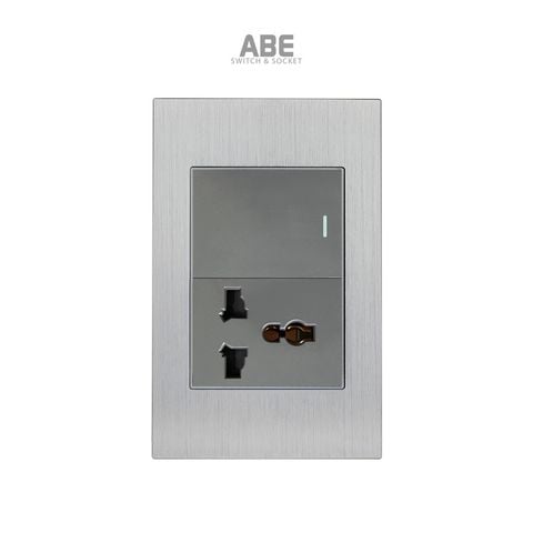 Công tắc đơn kèm Ổ cắm đa năng Titanium X