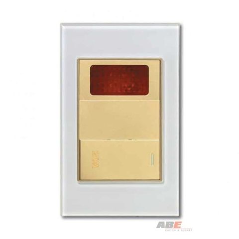 Công tắc 20A kèm Đèn báo Crystal White