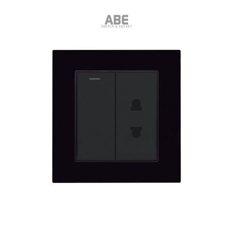 Công tắc đơn kèm Ổ cắm đơn Crystal S