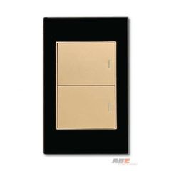 Công tắc đôi Crystal Black