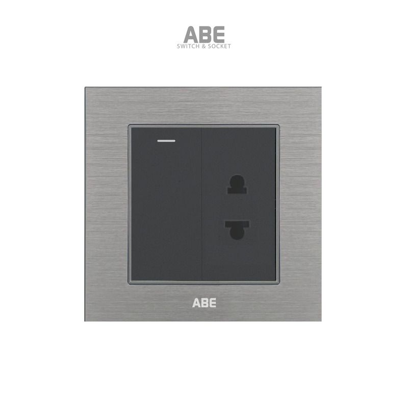 Công tắc đơn kèm Ổ cắm đơn Titanium S