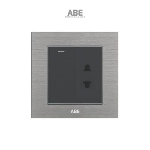 Công tắc đơn kèm Ổ cắm đơn Titanium S