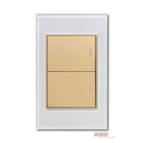 Công tắc đôi Crystal White